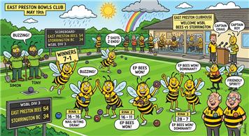 BEES BUZZ TO BRILLIANT 7-1 VICTORY IN SEASON OPENER DESPITE STORMY WEATHER